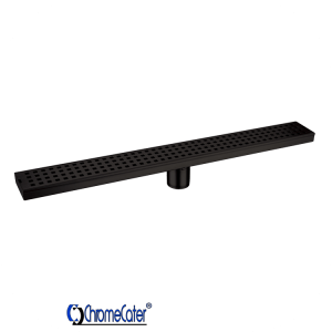 Shower Waste strip matt black